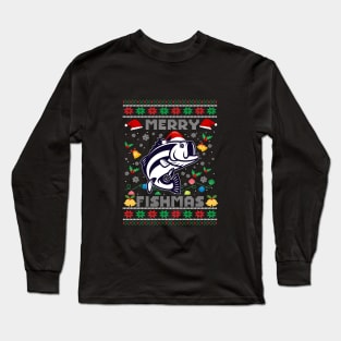 Merry Fishmas - Ugly Christmas Sweater Long Sleeve T-Shirt